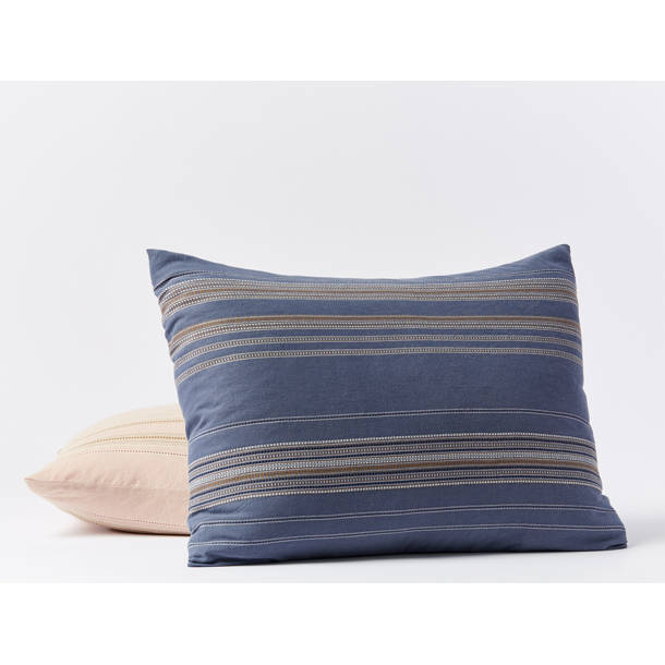 Coyuchi Morelia Coastal Organic Cotton Percale Geometric Shapes Duvet